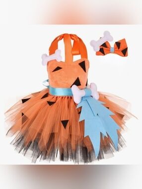 COSTUME | pebbles flintstones tulle dress